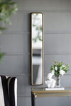 ZUN 47" x 8" Full Length Mirror with Antique Gold Metal Frame, Long Mirror for Hallway Living Room W2078124332