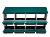 Chicken Nesting Box, 8 Compartment Roll Away Nesting Box for Laying Eggs, Wall Mount Chicken Nesting 08294315