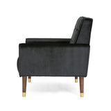 Mirod Comfy Arm Chair with Tufted Back , Modern for Living Room, Bedroom and Study 64937.00BLK