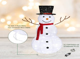60*60*120cm 30.00V 3.60W Snowman Snow Fleece Garden Snowman Decoration White 04827408