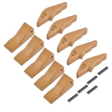 Weld-on Flush Mount L2520N-2AH Bucket Shanks 2A Bucket Teeth with Pins 5 Packs Fit for Many Small 03798286