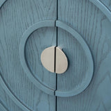 Retro Sideboard door with Circular Groove Design Round Metal Door Handle for Entrance, Dinning Room, 42078691