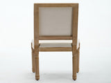French Decor Chairs Set of 2, Louis Dining Chairs with Square Backrest and Exquisitely Carved Solid 73379431