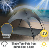 41.5" x 34.5" Dog Cot with UV Protection Canopy Shade 53468401