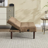 Foldable Fashion Sofa Bed Tech Cloth Back Adjustable Sofa Chaise longue Futon, Modern Fashion Sofa W395P278688