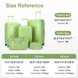 Luggage Sets 5 Piece, PP Luggage Set, Suitcases with Wheels, Hardside Hard Shell Travel Luggage with 73799168