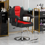 ZUN Classic Reclining barber Chair Salon Chair for Hair Stylist with Heavy Duty Hydraulic Pump, 360&deg; WF318104JAA