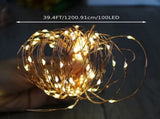 8-piece set of white solar fairy light string, 330 LED outdoor solar Christmas lights, 8 modes of 38108908