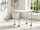 Shower Chair, Adjustable Height Shower Stool with Built-in Handles, Non-Slip Bath Bench Seat for 72542791