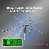 TA-001 360&degRotation UV 45-230MHz/470-860MHz 15-22dB Outdoorn Antenna Black 57799748