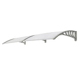 HT-200 x 100 Household Application Door Window Rain Cover Eaves Canopy Silver 52463595