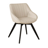 A set of 4 dining chairs, medieval modern kitchen dining chair, PU decorative chairs with black 98624263