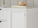 Bathroom Floor Cabinet with 4 Drawers and 1 Door,Freestanding 73955162
