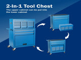 Tool Chest, 8-Drawer Rolling Tool Storage Cabinet with 2 in 1 Detachable Top Tool Box, Liner, 51693910