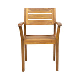 STAMFORD Dining Chairs Set of 2,Acacia Wood Patio Armchair,for Backyard, Poolside, Garden,Teak N762P251941A