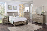 ZUN Luxury Classic Antique Silver / Champagne Finish 1pc Chest of Drawers Storage Space Bedroom B011P211032