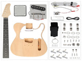 DIY 6 String TL Style Electric Guitar Kits with Mahogany Body, Maple Neck and Accessories 29212216