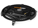 Rolling Garage Tool Caddy with 4 Storage Compartments & Magnetic Holders, 360&deg Swivel Wheels 02209385