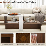 Double layered dual color coffee table 08529093