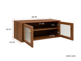 Glass Countertop Storage Cabinet, 2-Tier Spice Rack Organizer for Kitchen, Coffee Bar Accessories W331P533249