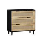 ZUN 31.50"3-Drawers Rattan Storage Cabinet Rattan Drawer,for Bedroom,Living Room,Dining W757127393