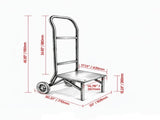 150 LBS Capacity Folding Chair Rack, Heavy-duty Chair Cart for Stacking 10 Chairs, Push-Style Chair 59616677
