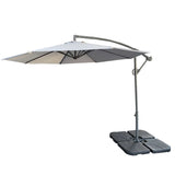 10ft Offset Patio Umbrella - Offset Hanging Cantilever Patio Outdoor Market Umbrella Protection with W2911P277287