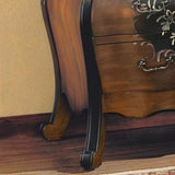 Oak and Antique Black 3-Drawer Chest B062P209050