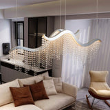 36.2-inch Dangling Wave Crystal Chandeliers W1340P222516