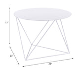 Epidia White color Display & Utility Accent Table B2726P243242