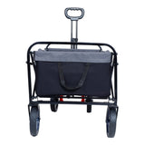 150L Collapsible Wagon Cart Foldable, Utility Garden Wagon with 360lbs Weight Capacity, Heavy Duty W321P269218