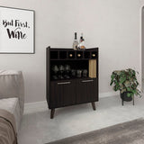 Vance 40" High Bar Cabinet with Six Bottle Cubbies, Two Double Door Cabients, Four Shelves, Living B200P253743