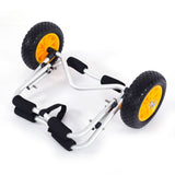 1.5MM Bend Aluminum Alloy Canoeing Trailer Cart Silver 64586546