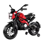 ZUN Electric Motorcycle for Kids, kids ride on motorcycle, 12V Electric Dirt Bike with Training Wheels, W1760P160464