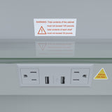 48 in. W x 30 in. H Rectangular Silver Aluminum Recessed/Surface Mount Medicine Cabinet with Mirror W2122P329704