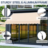 118.1"D x 47.2"W x"H Retractable Awning Khaki 55353871