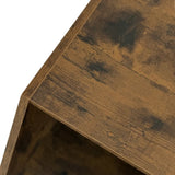 47.24'' Hexagonal Coffee Table Side Table Nightstand Antique Wood 2PCS W757P164921