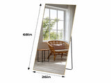 Wall Full Length Mirror, Standing Mirror Full Body with Aluminium Frame, Cloakroom Modern Simple 85005804