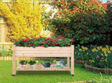 116 * 57 * 82cm Chinese Fir High Foot Type With Wheel Wood Planting Frame Log 02673314