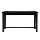 ZUN 4pc Counter Height Dining Set Black Finish Counter Height Table w Drawer Built-in USB Ports Power B011P151854