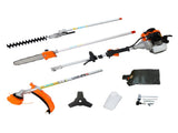 4 in 1 Multi-Functional Trimming Tool, 56CC 2-Cycle Garden Tool System with Gas Pole Saw, Hedge W46561887