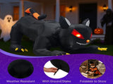 6.5 FT Halloween Inflatables Animated Black Cat with Shakable Head, Outdoorations Blow Up Yard 99885519