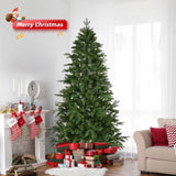 ZUN 7 FT Pre-lit Artificial Christmas Tree, Holiday Xmas Tree with 400 Warm White Lights, 950 Branch 23366057