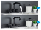 Bathroom Faucet 2 Handle 4 Inch Centerset Bathroom Sink Faucets 3 Hole with Pop Up Drain and Water 52335256