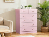 Macaron powder, particleboard with a textured melamine finish, 66*40*111cm, 42 drawer cabinet, 04628135