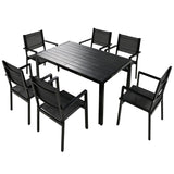 ZUN High-quality Steel Outdoor Table and Chair Set, Suitable for Patio, Balcony, Backyard. 52937466