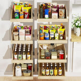 Pull Out Cabinet Organizer High Drawer 19" W x 21" D Hard Close Wood Slide Out Shelves Cabinet T3210P277233
