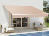 98.4"D x 117"W x 59"H retractable awning Khaki 68786834