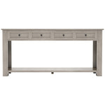 ZUN Console Table/Sofa Table with Storage Drawers and Bottom Shelf for Entryway Hallway 56860059