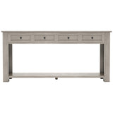 ZUN Console Table/Sofa Table with Storage Drawers and Bottom Shelf for Entryway Hallway 56860059